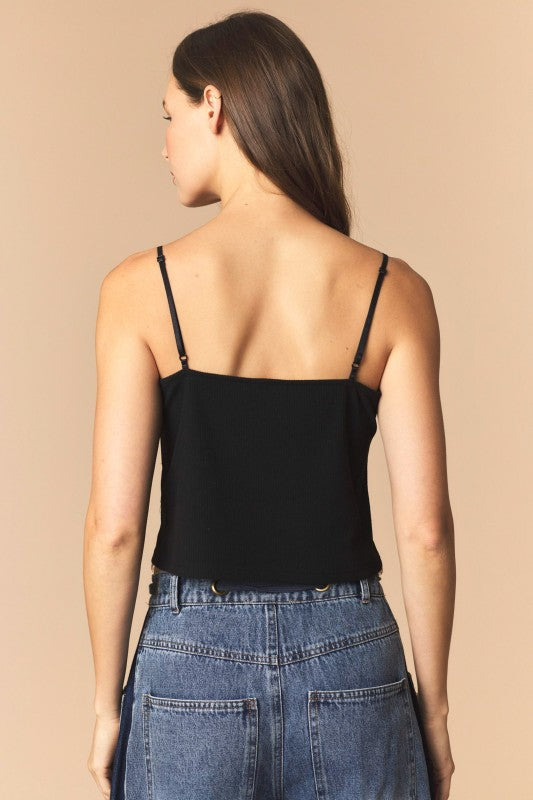 Gone for the Night Lace Tank