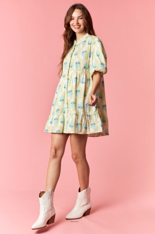 Spring Frills Mini Dress