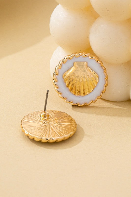 Ready for Vacay Shell Stud Earrings