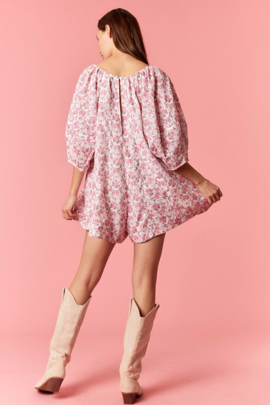 Floral and Found Eyelet Romper