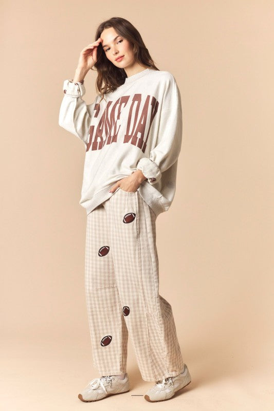 Reversible Game Day Mock Neck Sweatshirt