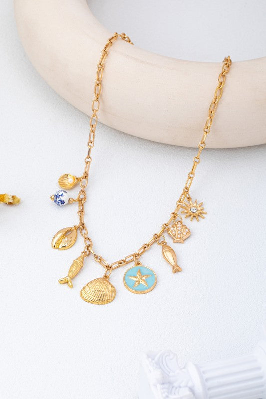 Coastal Core Charm Necklace