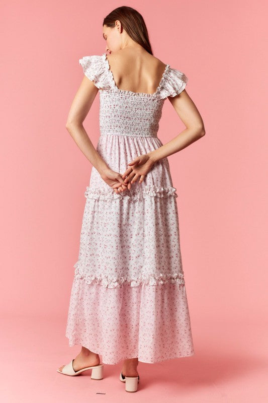 Smocked Tiered Whimsy Maxi Dress