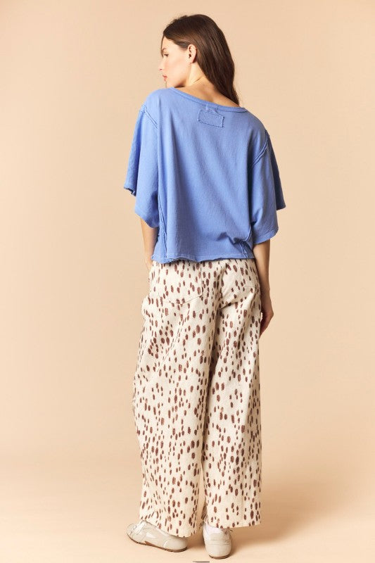 Gone Wild Belted Barrel Jeans