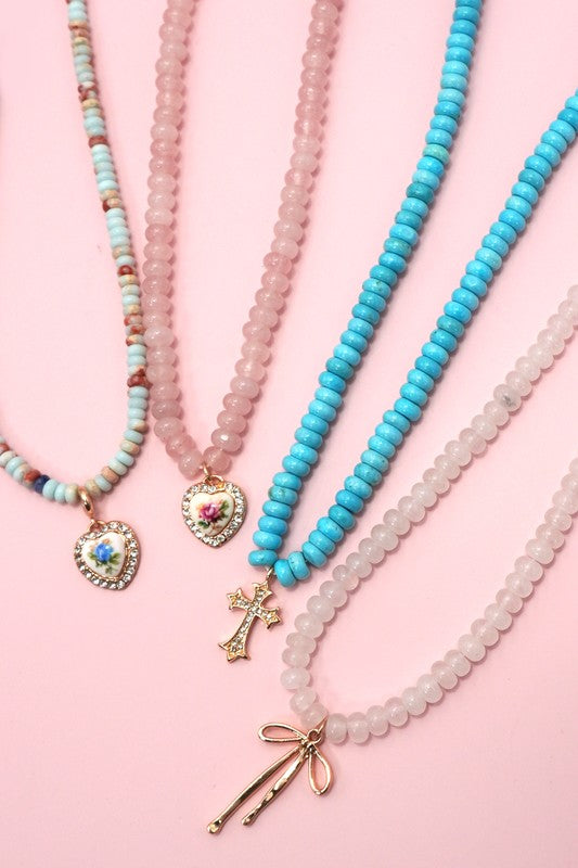 What’s Your Vibe Natural Stone Necklace