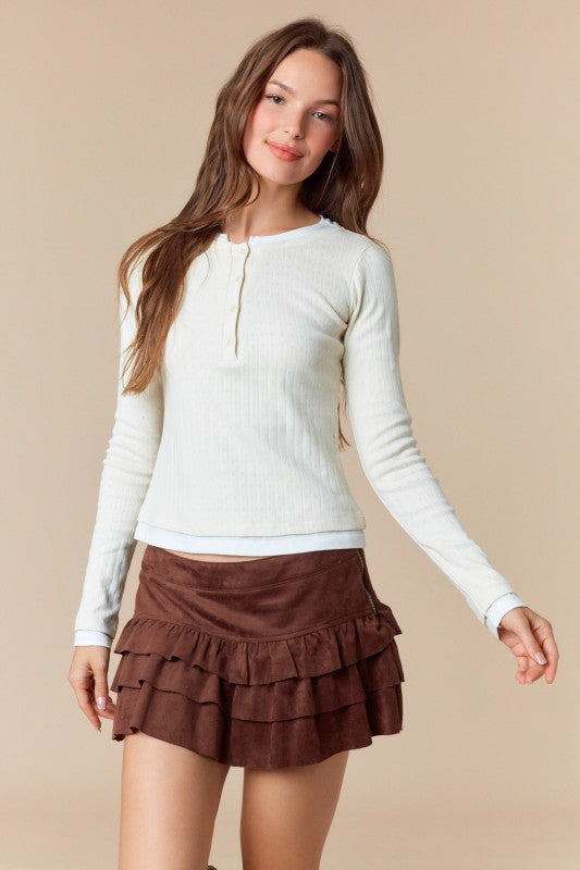 Many Layers Long Sleeve Top