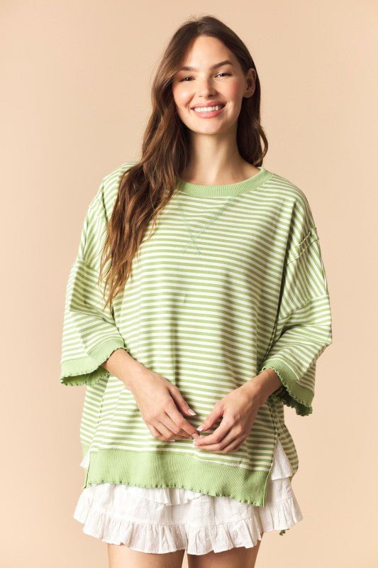 Green Lettuce Edge Top
