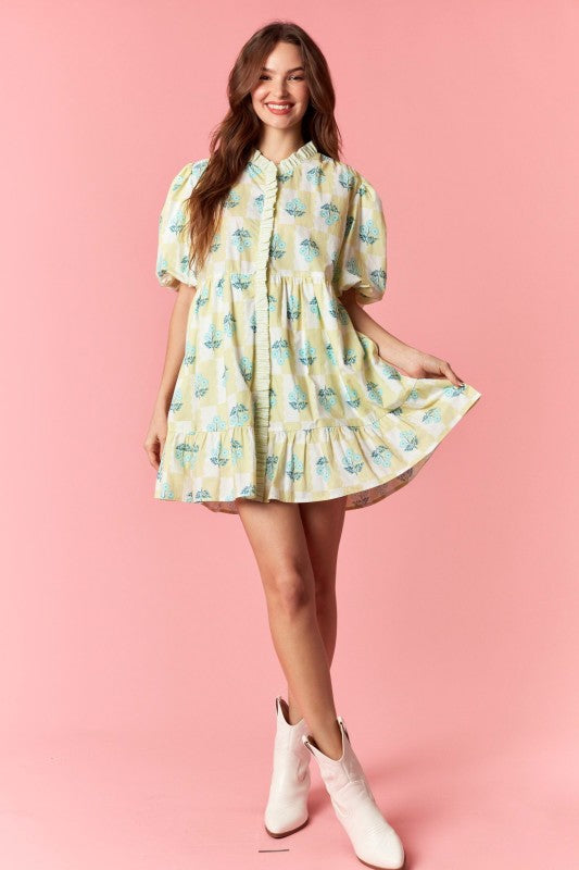 Spring Frills Mini Dress