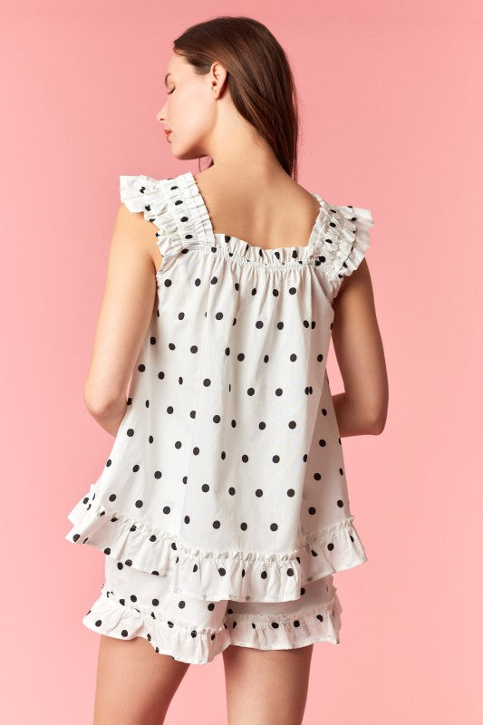 Polka Dot Babydoll Set