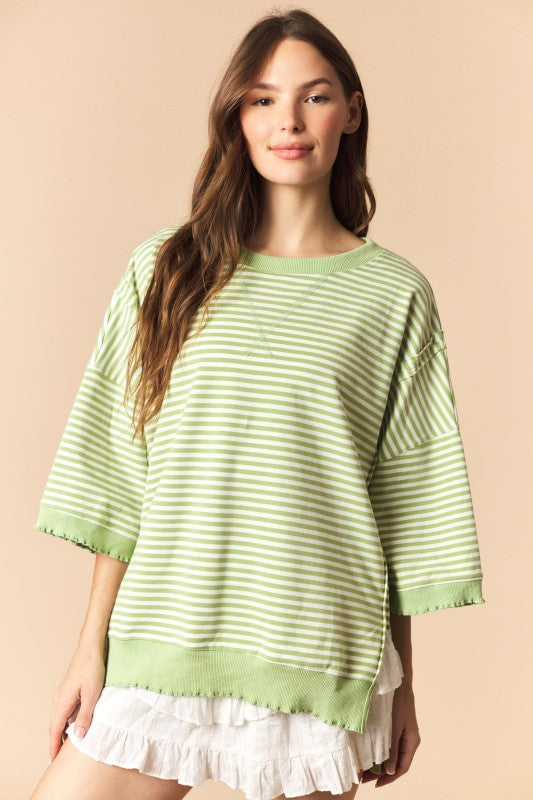 Green Lettuce Edge Top