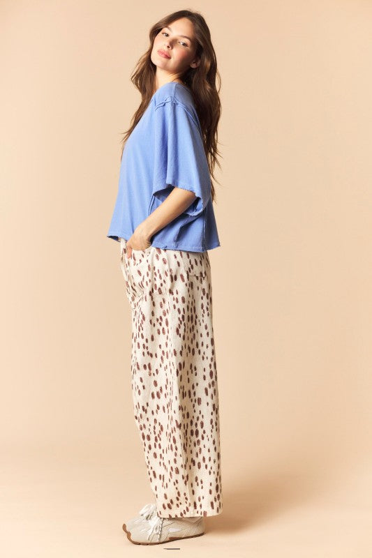 Gone Wild Belted Barrel Jeans