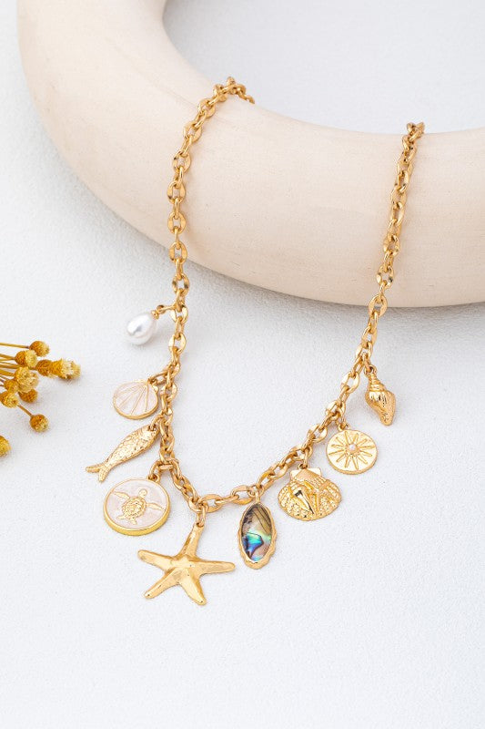 By the Coast Charm Necklace