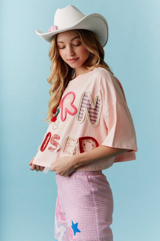 Born & raised cropped tee