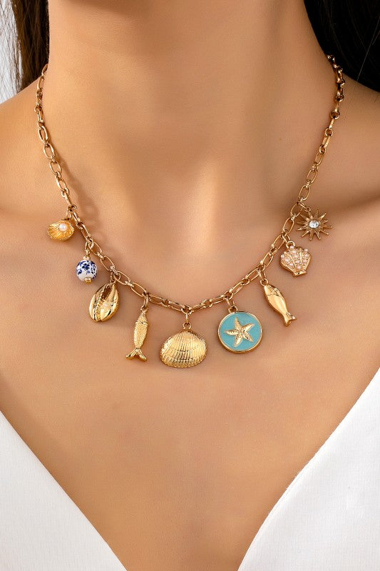 Coastal Core Charm Necklace