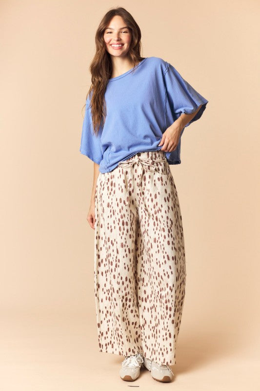 Gone Wild Belted Barrel Jeans