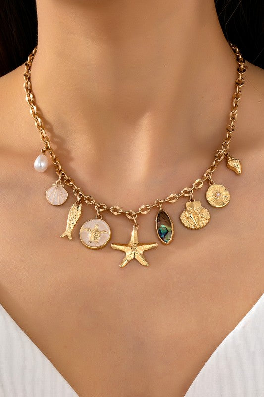 By the Coast Charm Necklace