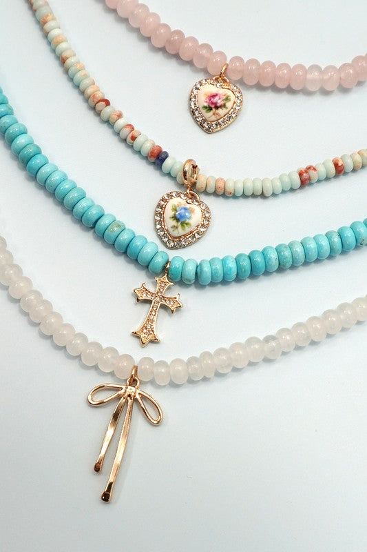 What’s Your Vibe Natural Stone Necklace