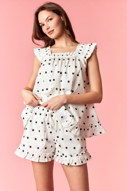 Polka Dot Babydoll Set