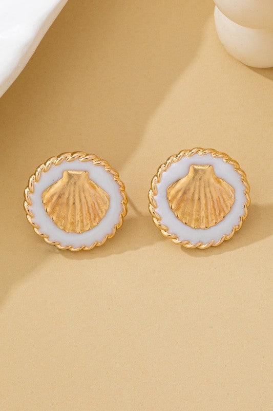 Ready for Vacay Shell Stud Earrings