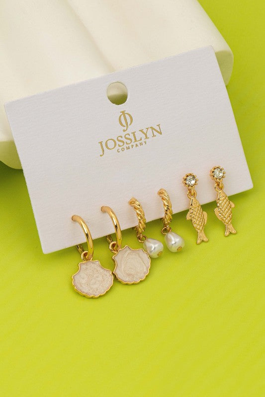 Meet Me at the Marina Earring Trio