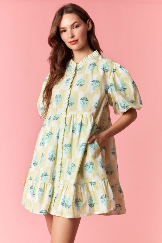 Spring Frills Mini Dress