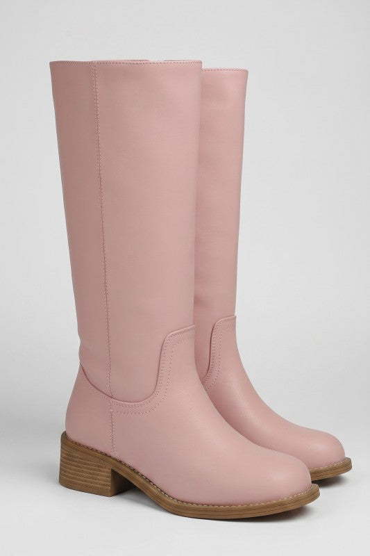 Pale Pink Kate Boots