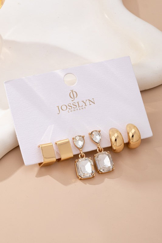 All the essentials trio earring set