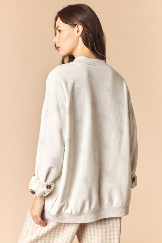 Reversible Game Day Mock Neck Sweatshirt