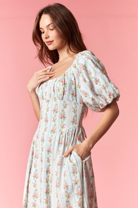 Maybe it’s vintage floral midi dress