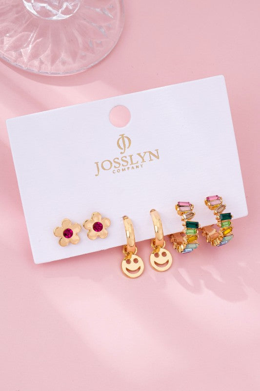 So Happy It Is Spring Earring Trio