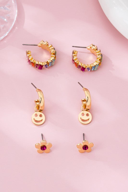 So Happy It Is Spring Earring Trio