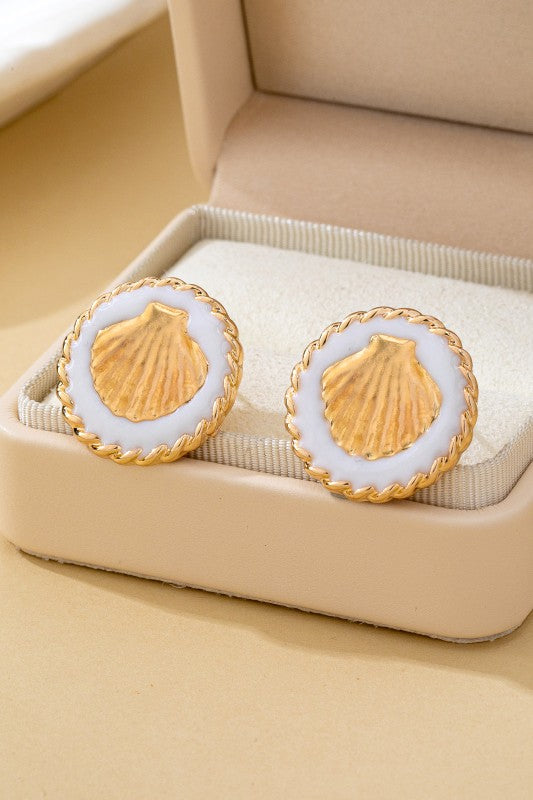 Ready for Vacay Shell Stud Earrings