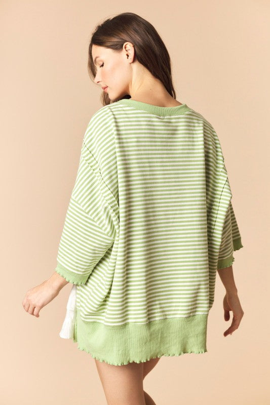 Green Lettuce Edge Top