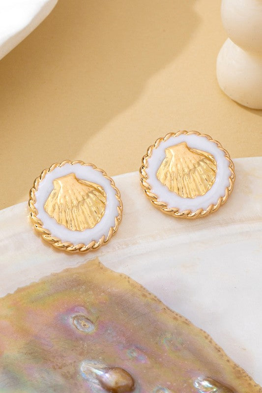 Ready for Vacay Shell Stud Earrings