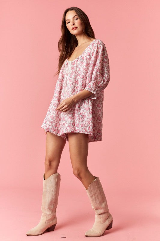 Floral and Found Eyelet Romper
