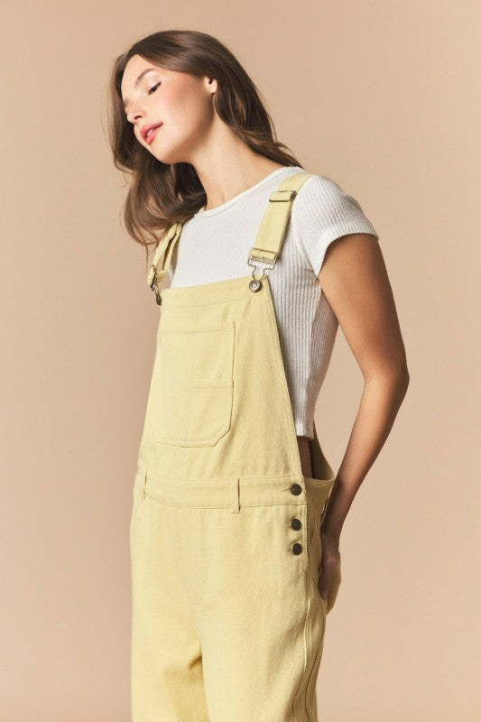 Mineral Washed Barrel Jean Overalls
