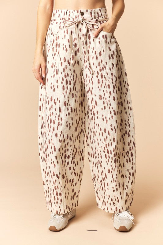 Gone Wild Belted Barrel Jeans