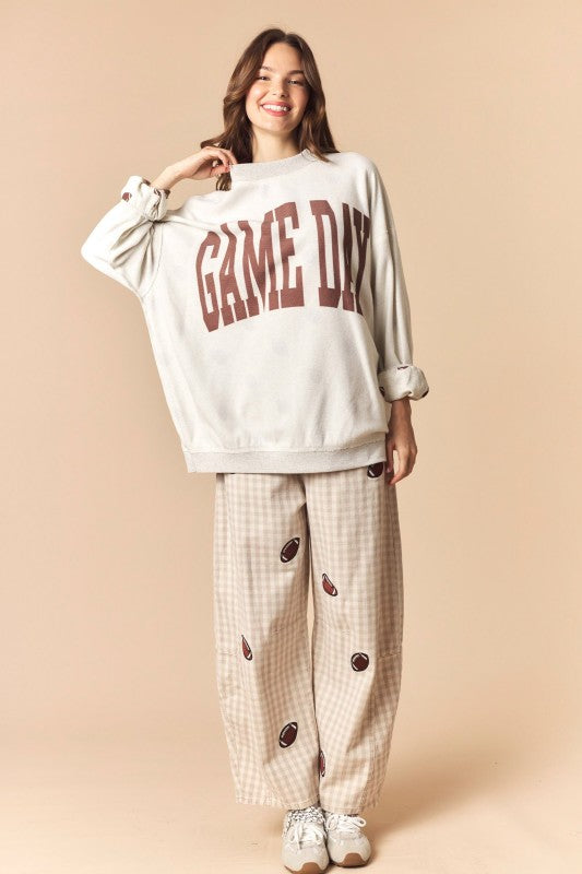 Reversible Game Day Mock Neck Sweatshirt