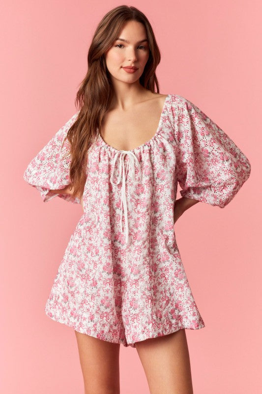 Floral and Found Eyelet Romper