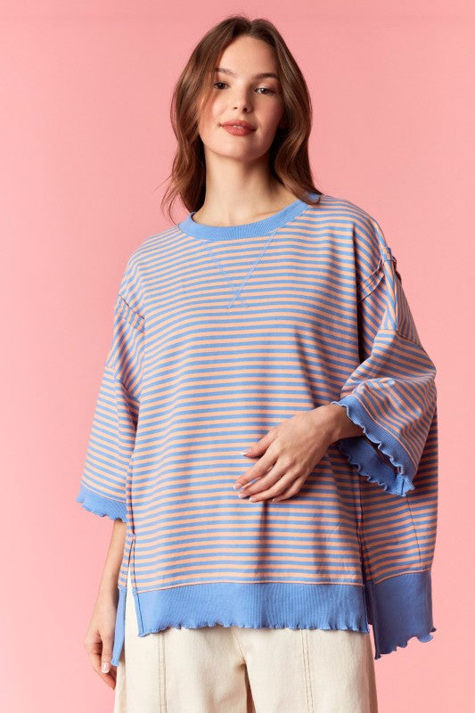 A little girly lettuce edge short sleeve top