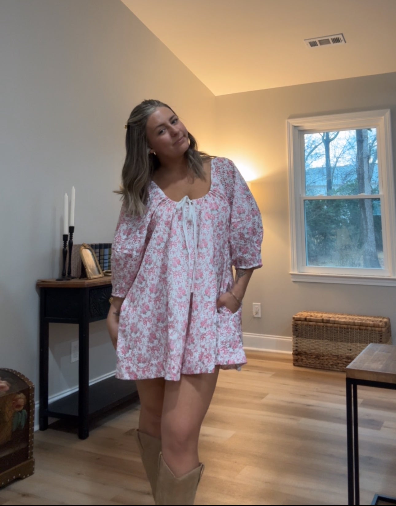 Floral and Found Eyelet Romper